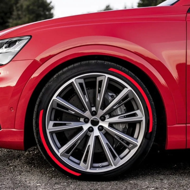 4개/세트 자동차 타이어 레터 스티커 3D 개인 맞춤형 라인 자동차 스타일링 타이어 장식 액세서리 오토바이 휠 라벨용