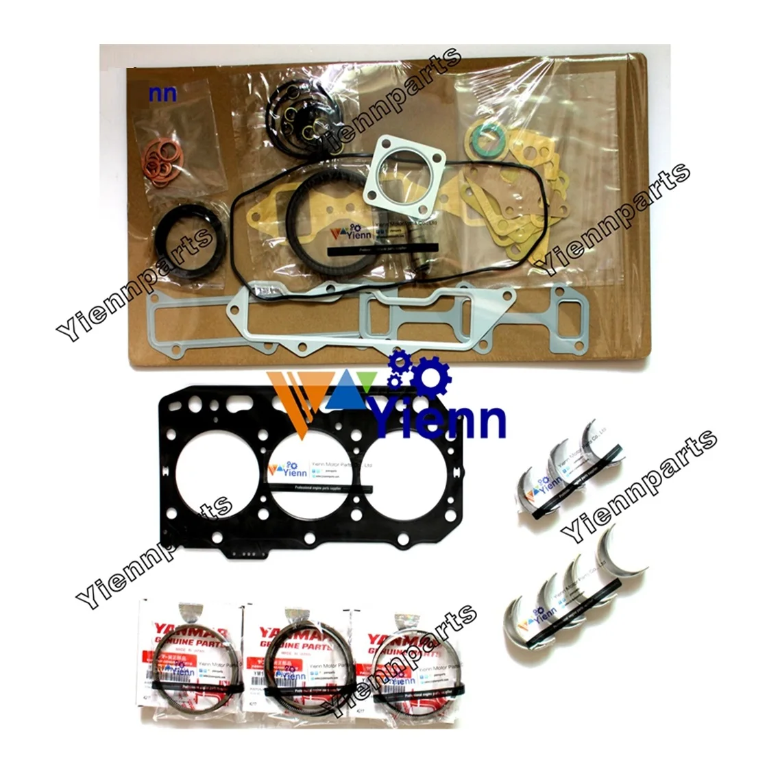 

3D84-2 3D84-2E Overhaul Re-ring Kit Piston Ring For Komatsu Engine WA30-3 WA40 Loader Excavator PC25-1 PC30-7 PC15 Repair Parts