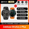 New Zeblaze Stratos 2 Plus GPS Smart Watch 1.43'' AMOLED Display Compass Barometric Altimeter Bluetooth Phone Calls Smartwatch 1