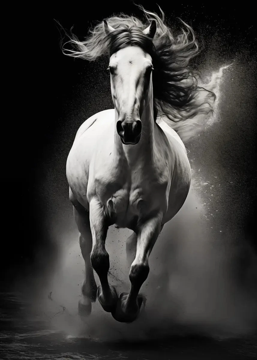 Monochrome Wildlife Canvas Art Prints