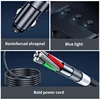 SAEMETAL 128W Car Phone Charger Cigarette Lighter Adapter PD30W QC3.0 Multi Ports Quick Charge USB Charging Socket with Switch 3