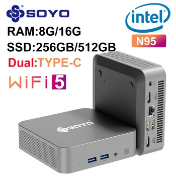SOYO M4 Pro Mini PC Intel Alder Lake N95 Mini PC Computer PC Win11 Pro Mini PC DDR4 8G/16G RAM 256/512GB ROM WiFi5 BT5.0 Desktop 1