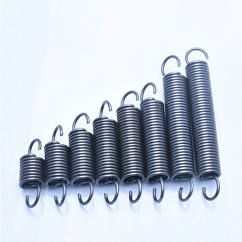 

2pcs Wire Dia 1.5mm*OD 15mm Tension Spring With Open Hook Extension Spring Pullback Spring Length 40-100mm