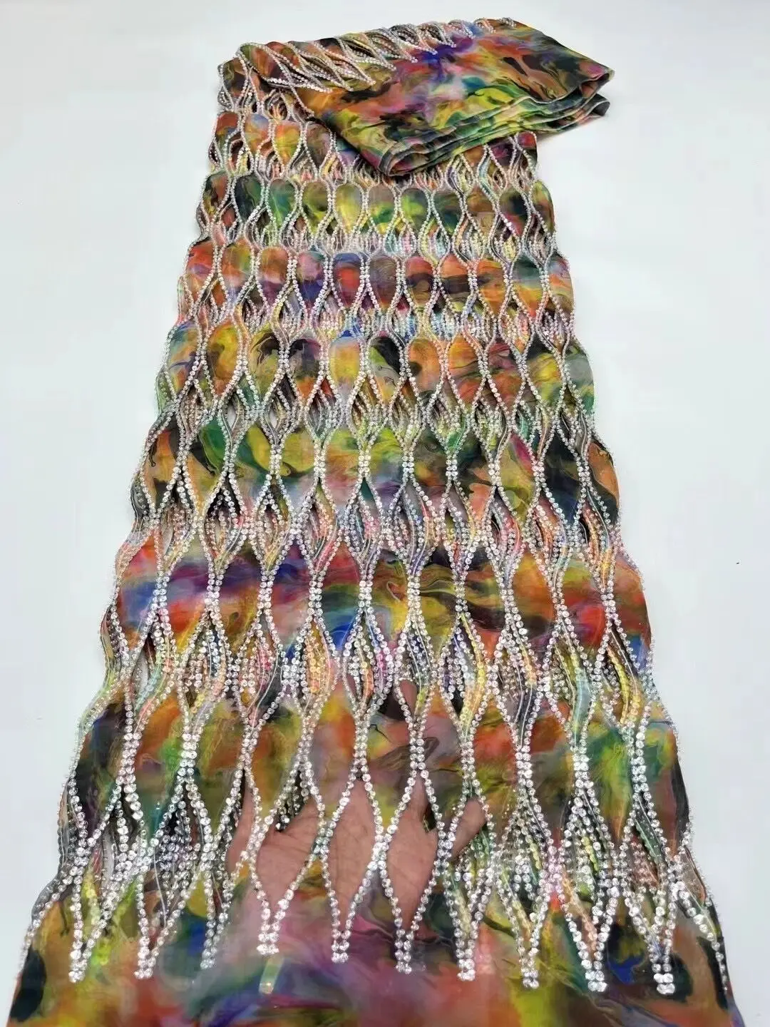 

Французская кружевная ткань L-1308774 нигерийские высококачественные блестки тюлевые кружева с вышивкой