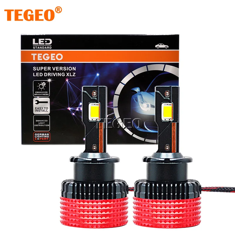 

2PCS 2023 TEGEO GERMAN LIGHT EXPERT D2S Led Headlight D1S Canbus Bulbs CSP D4S D3S Led 40000LM 110W D4R D2R Car Lamp Bulbs 6000K