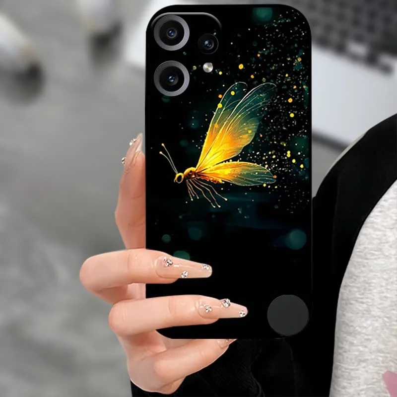 Premium Soft TPU Silicone Back Cover with Camera Protector - Black Bumper Case