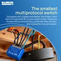 Shelly 1 Mini Gen4 Zigbee Dry Contac Matter Smart Home WiFi Smart Garage Door Smart Life Control Alexa Google Home HomeKit - Image 4