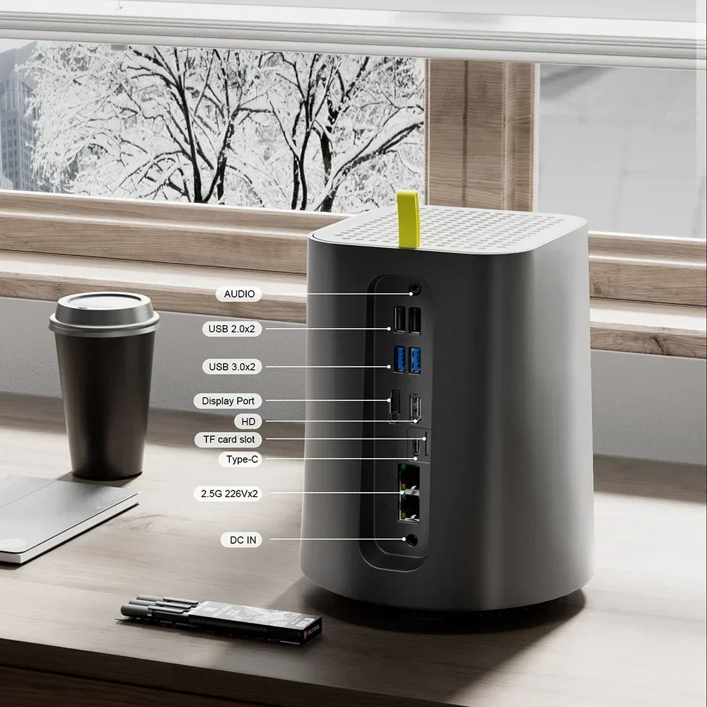 【美品】CHATREEY N150 ミニPC 32GBメモリ付き Intel Celeron N150 Chatreey NAS ミニ PC SSD Windows 11