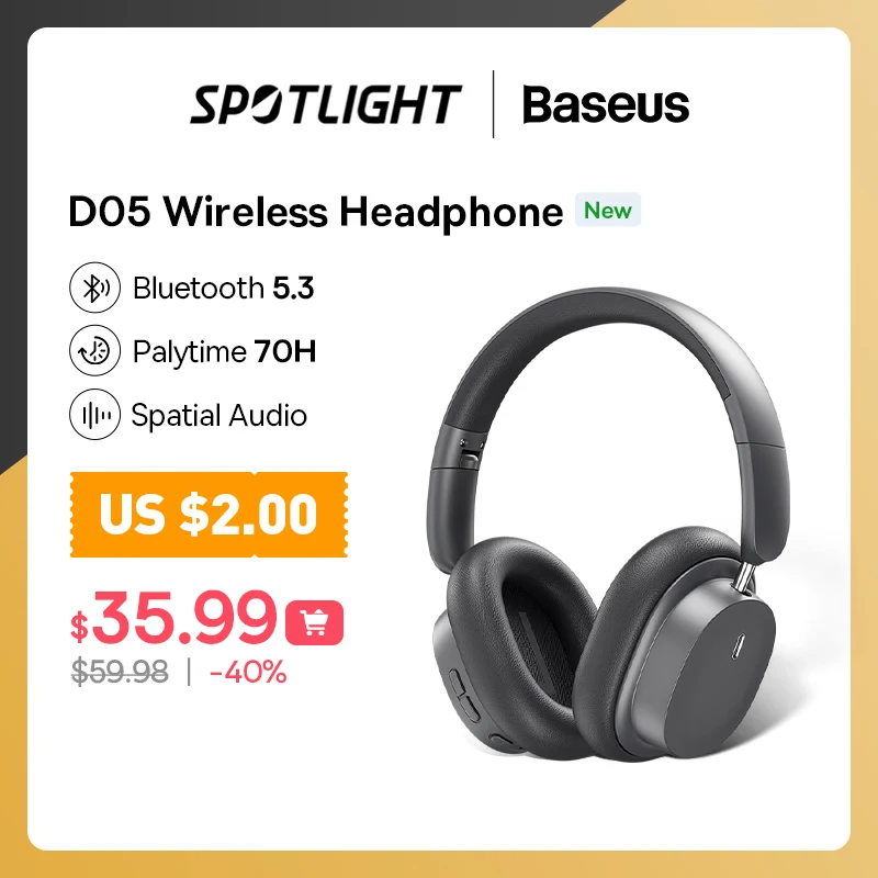  Baseus Bluetooth Headset | Ear Headphone | Wireless Headphone | Baseus Bowie D05 