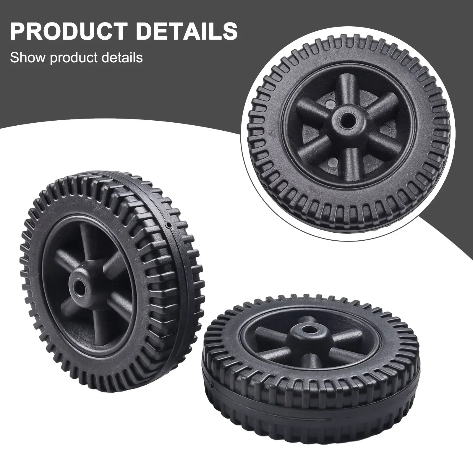 Kitchen Accessories Grill Wheels Grill Wheels 2pcs BBQ Wheel Heat-resistant Plastic Material For Barbecue Grills