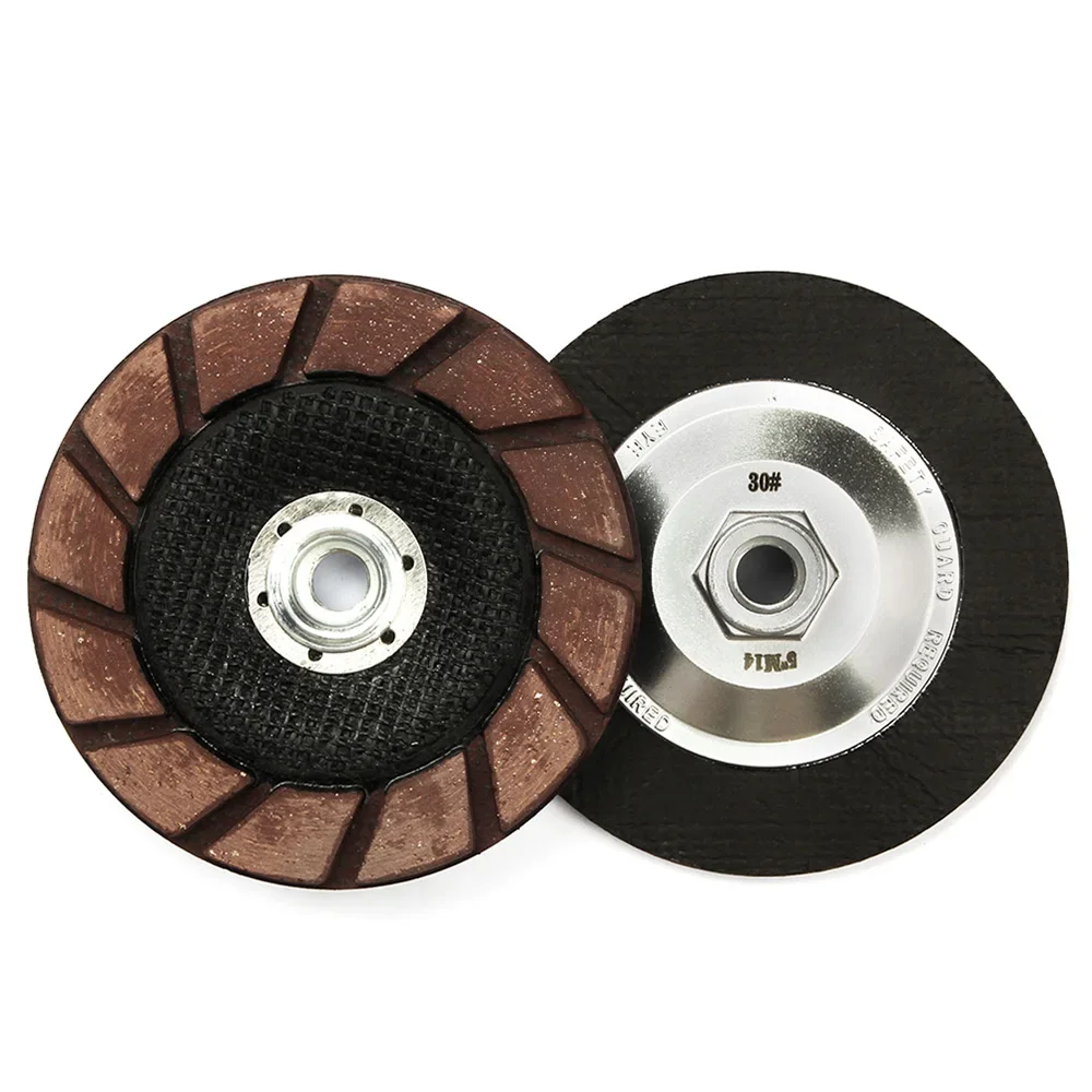 125mm Diamond Grinding Cup Wheel Ceramic Bond Dry Wet Use Concrete Edge Cup Polishing Wheel Scratches Removal Grinding Pads