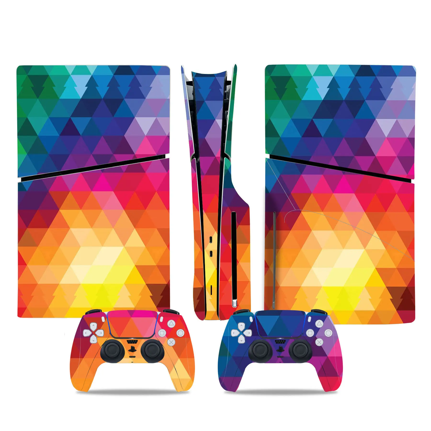 Nuovo Ps5 Slim Disc Skin Sticker Protector Decalcomania Cover Per Console Controller Ps5 Slim Disk Sticker Vinyl