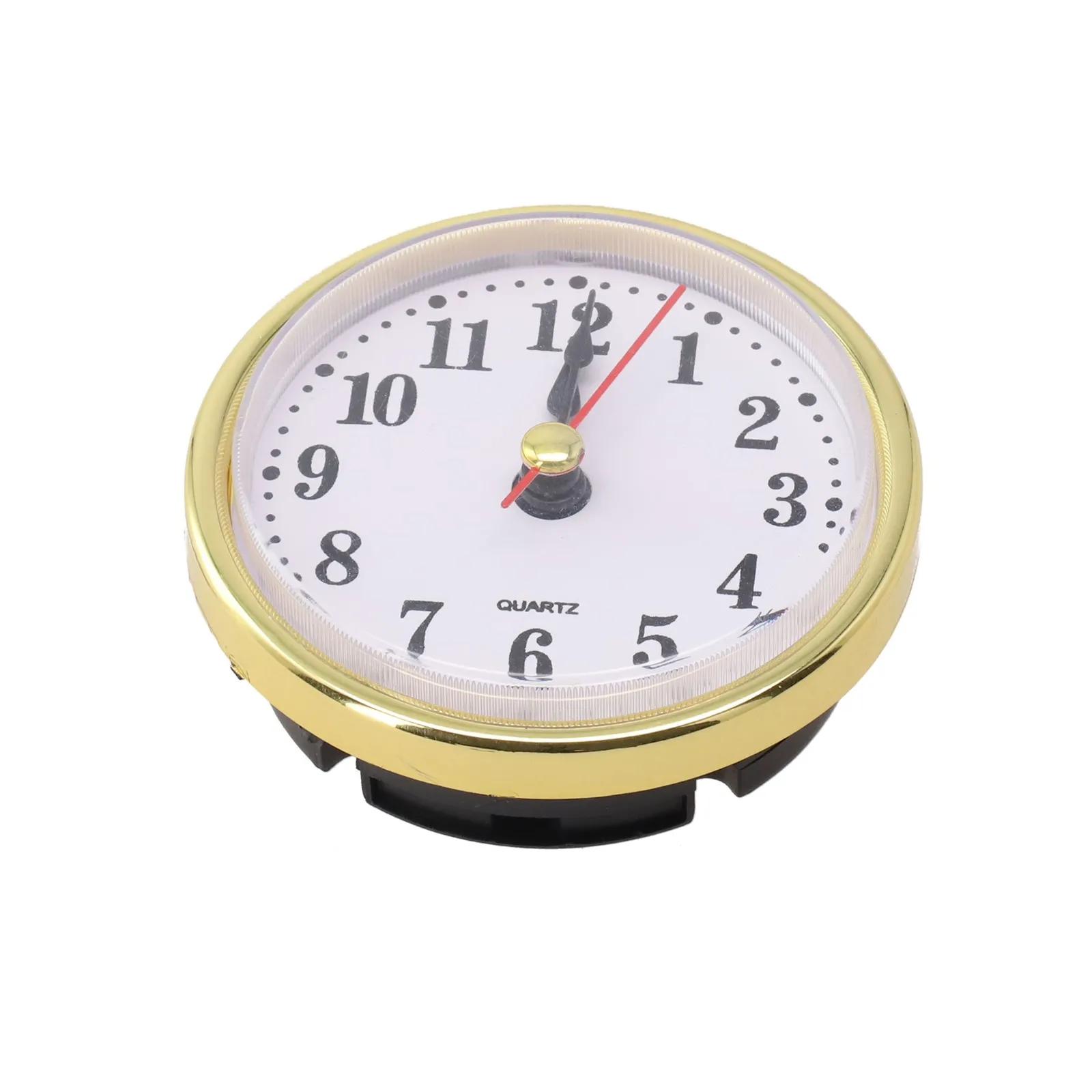 

Replace Your Broken Clock with 110MM Quartz Clock Insert, Gold Colored Trim, Silent Movement, Easy Installation