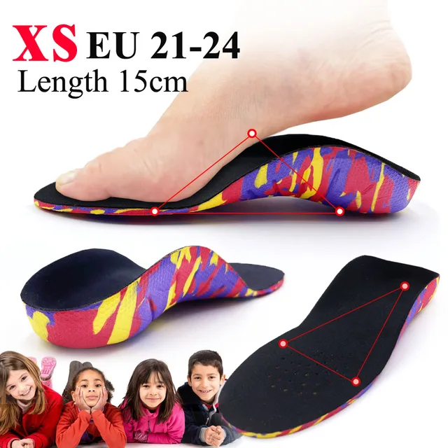 Shoe Insoles Pediatric Orthotics For Flat Feet FUN LIVE】 Kids