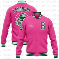 Custom White Purple-Gold Varsity Letterman Jacket | Two-Tone Bomber Full-Snap - Image 3