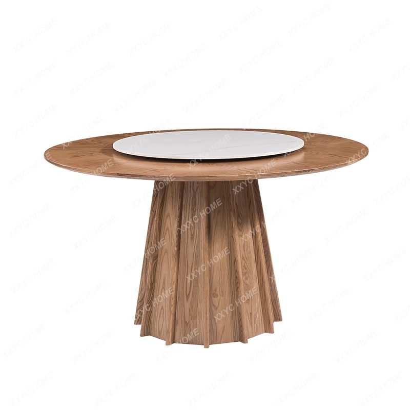 

Обеденные столы и стулья из массива дерева, вращающийся круглый стол для ресторанов и отелей на заказ, каменная тарелка