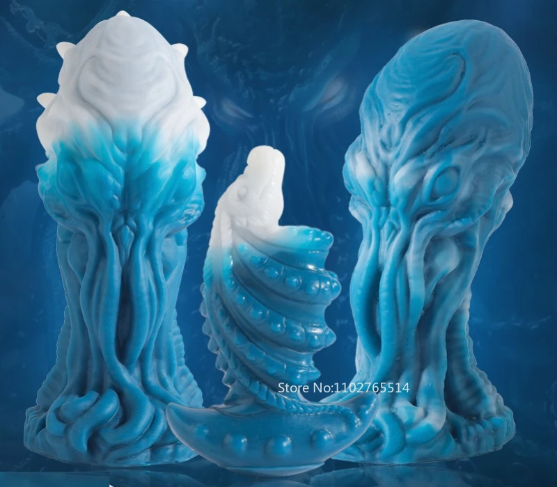 Realistic Monster Shape Dildo Cthulhu Sex Toy Big Alien Silicone Cock Male Anal Masturbator Bdsm Sex Tools Butt Plug Adult Toy