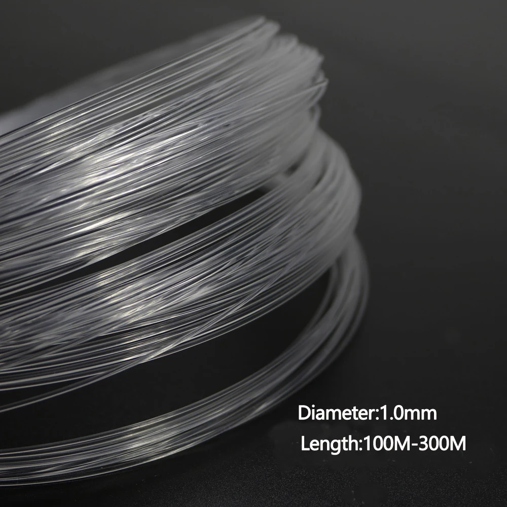 Plastic Fiber Optic Cable End Glow 1.0mm 100-300M for all kinds Led Light Engine Driver Machine DIY Ceiling Starry Sky Light