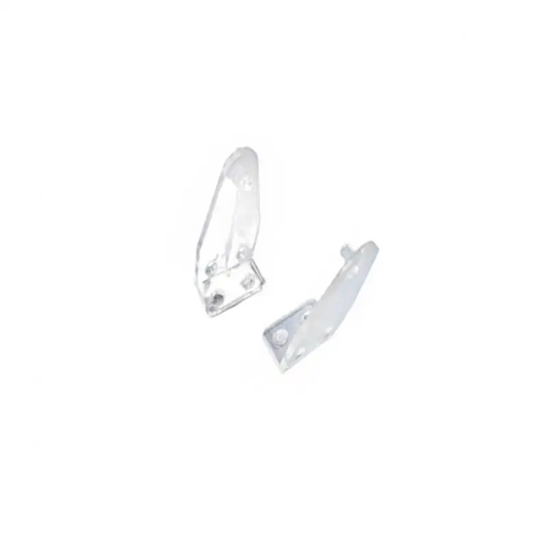 Window Rail Retainer 2 Pcs Hold Down Brackets Clear Plastic Blinds Hooks Blind Holder Replacements for Horizontal Blind