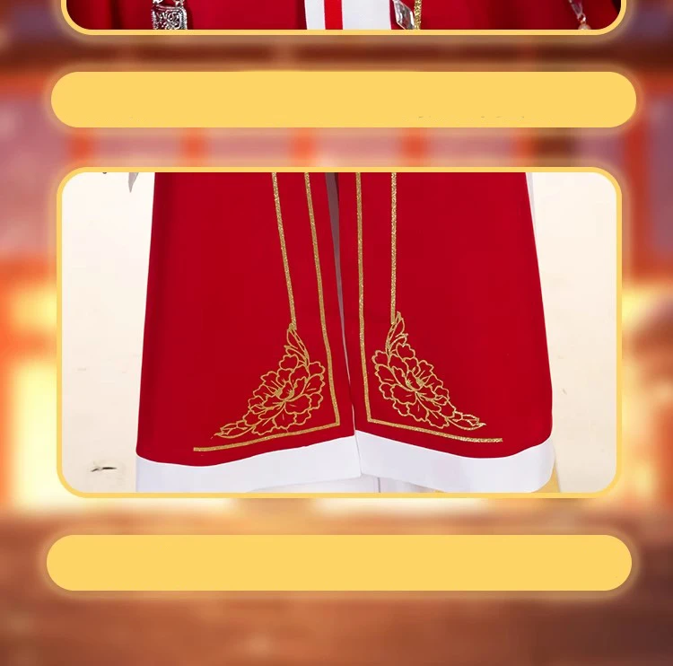 Tian Guan Ci Fu (Heaven Official's Blessing) Hua Cheng Cosplay Costume with Wig for Adults (Unofficial)