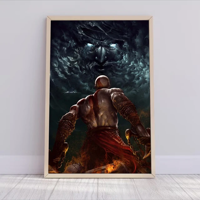 Impressões Decorativas Pintura de Parede em Tela, God of War