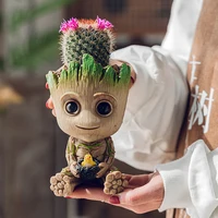 Home Decoration Groot Planter Flower Pots For Indoor Flowers Pot Tree Man Ornaments Anime Figure Statue Art Crafts Kid Men Gifts 5