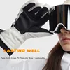 Men's Women's Glove Winter Ski Snowboard Waterproof and Warm Thick Touch Screen Gloves Outdoor Snow Warm Running Cyclying Gloves 2