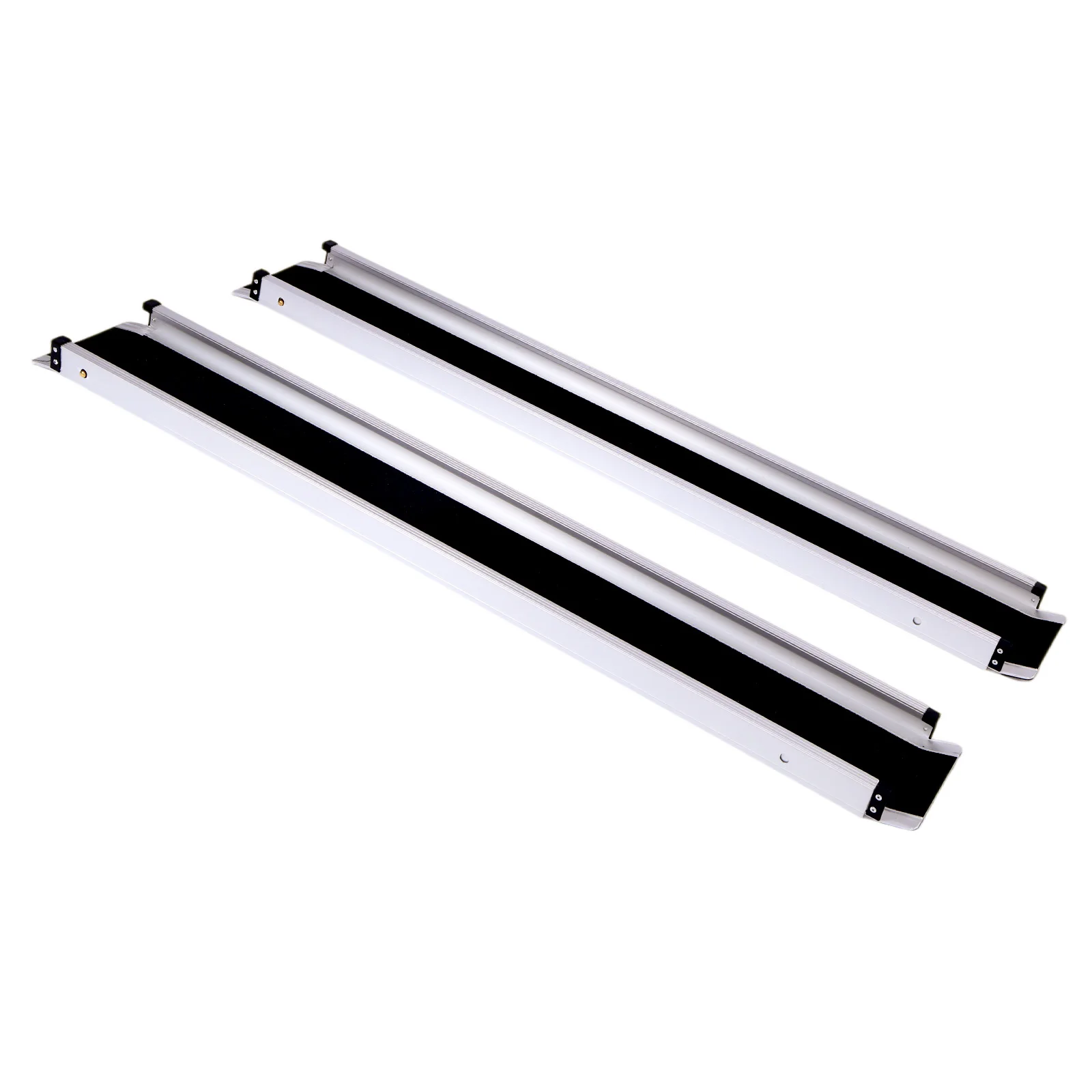 Adjustable Aluminum Ramps with Handbags Non-Skid Aluminum Handicap Ramps Folding Threshold Wheelchair Ramp for Doorways