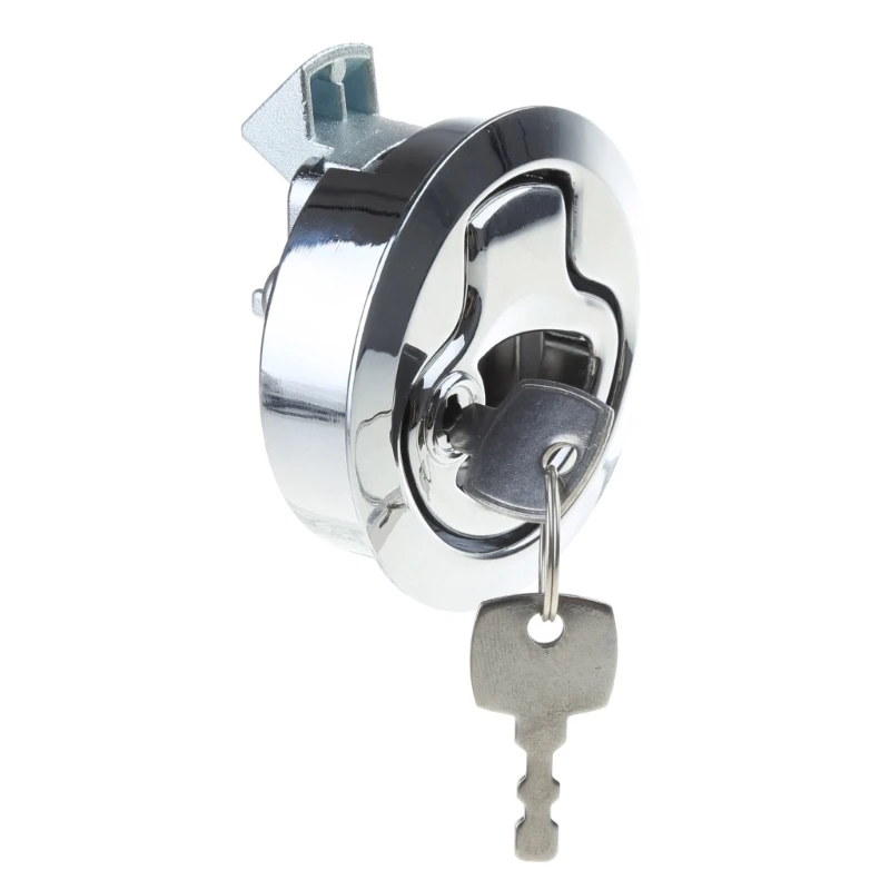

Home RV Cabinet Push Button Lock Catch Flush Door Lock Knob Fit for Cupboard Motorhome-Caravan Camper-Handle