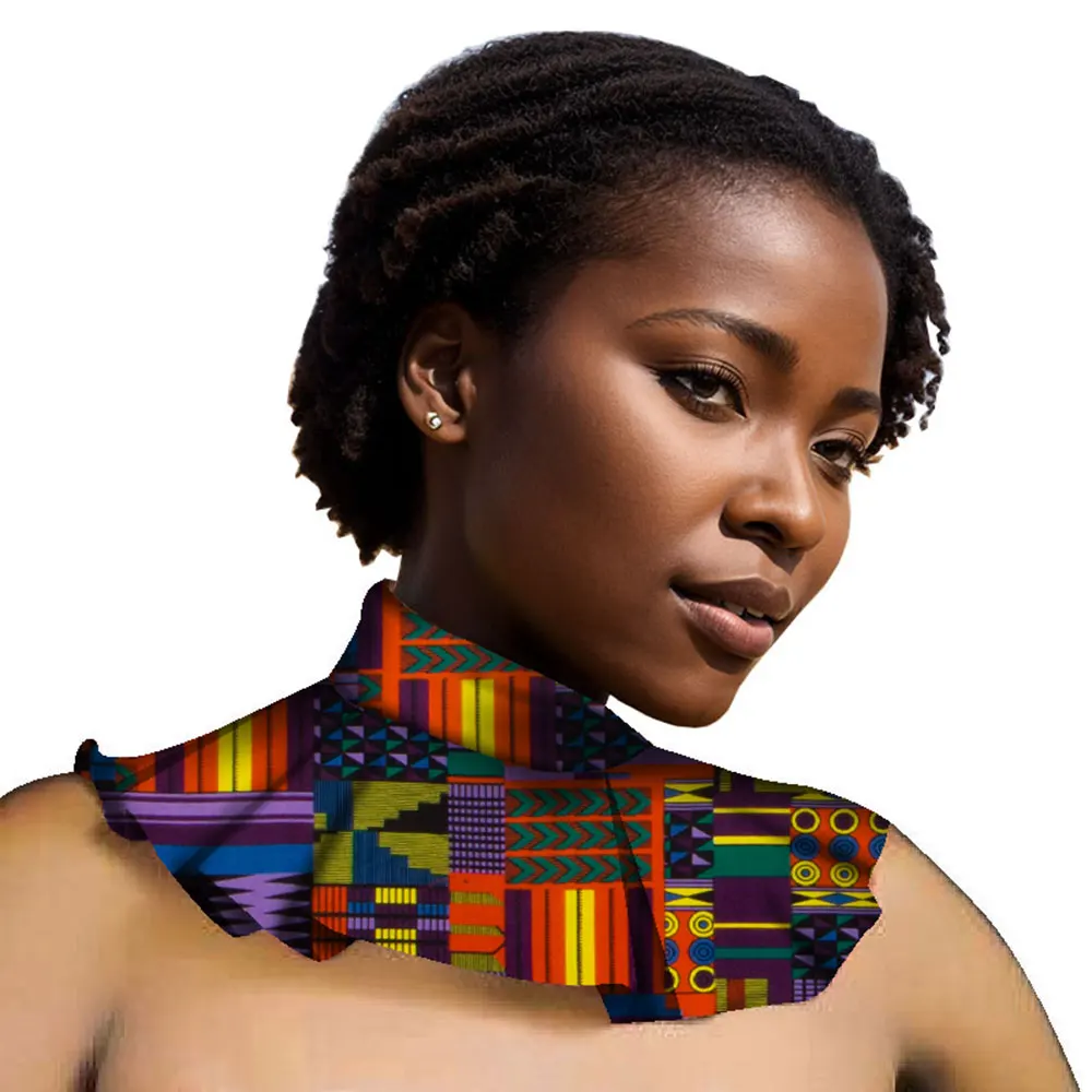 2023 African Rope Chain Statement Necklace Ankara Women Jewelry Handemade Collares Chokers Necklace Jewelry Boho Design WYB166