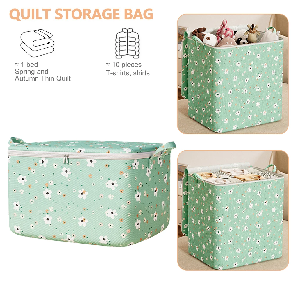 Pouch Storage Bag Organizer Foldable with Zipper Wardrobe Clothing Moving Luggage Bag Large Capacity Cabinet Wardrobe Organizer 2