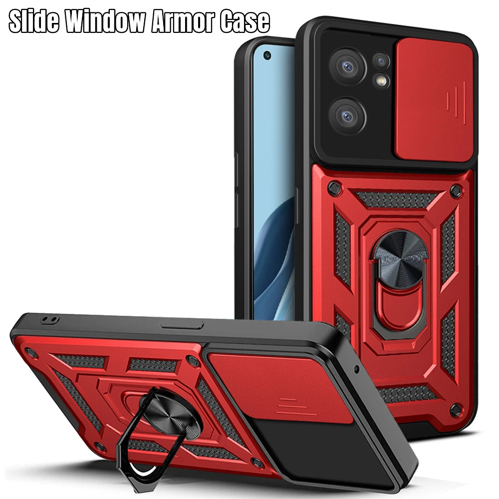 Custodia Antiurto Funda Per Oppo Reno 10 7 8 Pro 8T 6 5 4 Lite Custodia Antiurto Con Magnete Per Finestra Custodia Per Oppo Find X5 X3 Lite