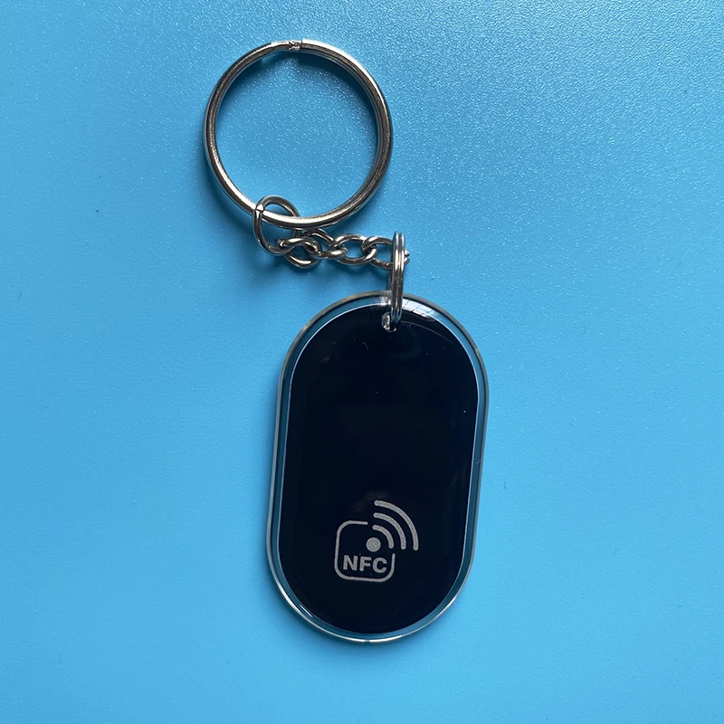 13.56MHz NFC213 Chip NFC Expoy Keychains 144Bytes TAG Key ISO14443A RFID Keyfobs Token NFC213 for all NFC enabled phones 2