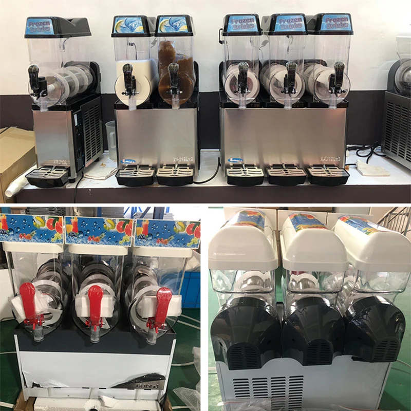 BEIJAMEI 10L 15L Double cylinder Slushie Machine Automatic Drink Dispenser Juicer Beverage Granizing Snow Smoothie Slush Maker f 3