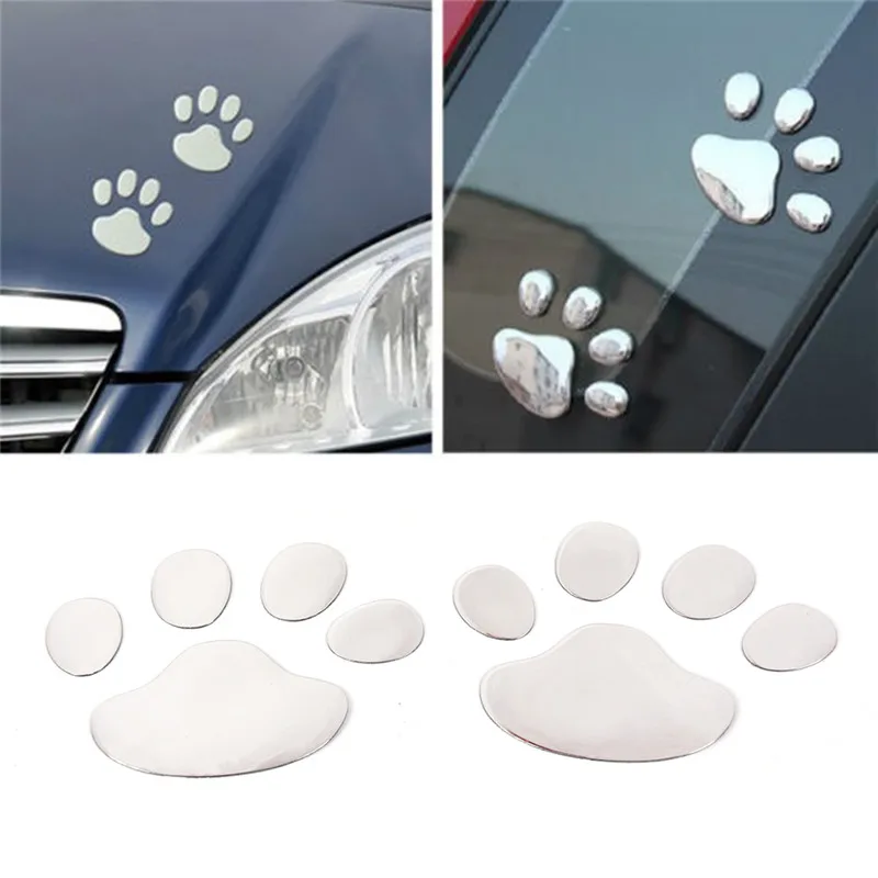 

Car styling auto motorcycle decor 3D Dog Paw Footprint PVC car stickers decal dog bear cat animal foot print sticker