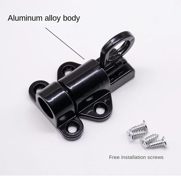 Description Picture 6 of itemWindow Gate Security Pull Ring Spring Bounce Door Bolt Aluminum Latch Lock White