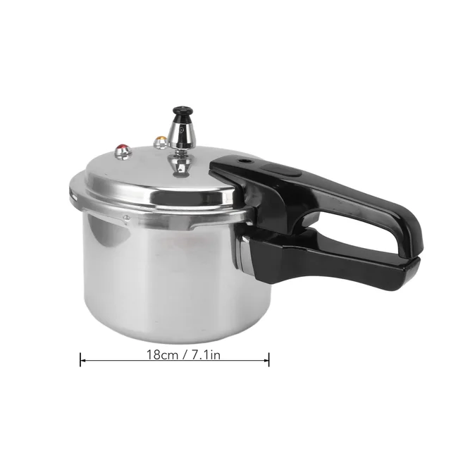 3L Pressure Cooker Aluminium Alloy 18cm Bottom 3L Mini Pressure Cooker for Gas Stove 6
