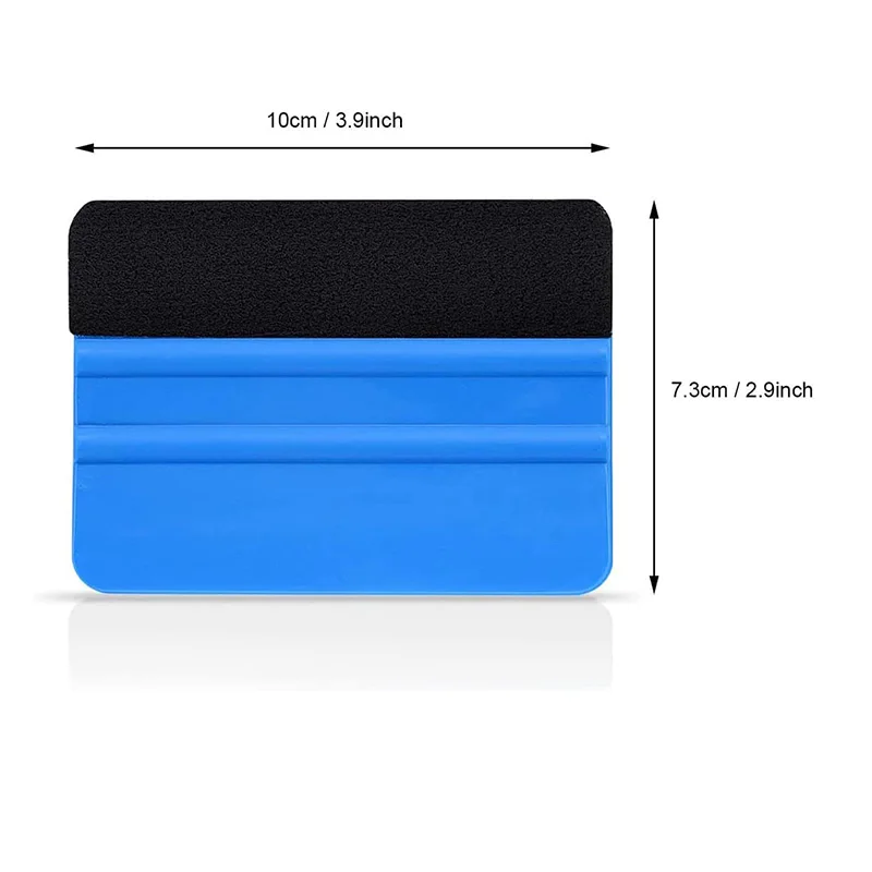 Car Vinyl Scraper 2Pcs/4Pcs Felt Edge Squeegee 4 Inch Car Vinyl Scraper Auto Styling Vinyl Wrap Tool Scratch Free Squeegee Wallpaper Smoother