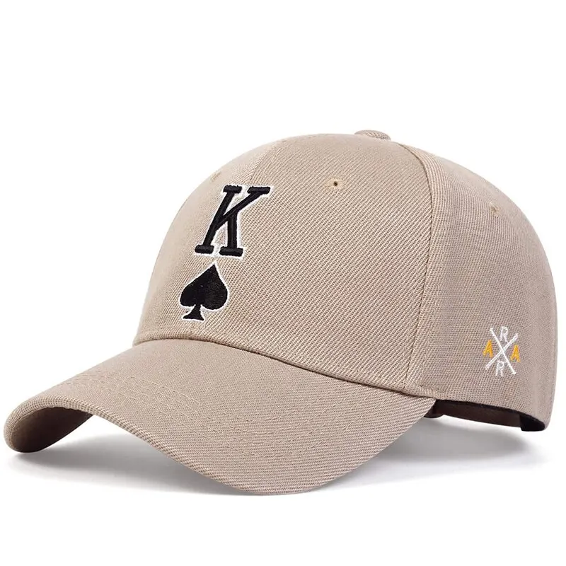 Fashion Poker K Letter Embroidery Hip-hop Hats Outdoor Adjustable Casual  Baseball Caps Sunscreen Hat - AliExpress