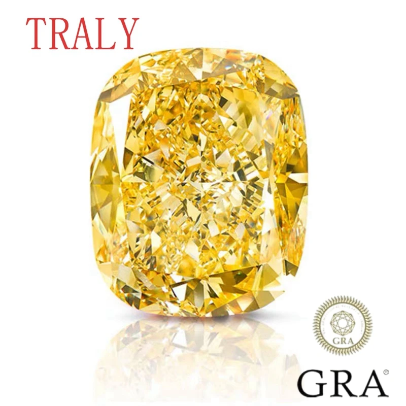 Желтый окрашенный Муассанит