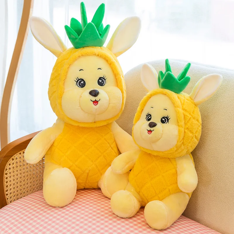 

30/45/60cm Kawaii Bunny Stuffed Plush Toys Animals Cute Pineapple Rabbit Doll Gifts for Girlfriend Children Birthday Gifts 2023