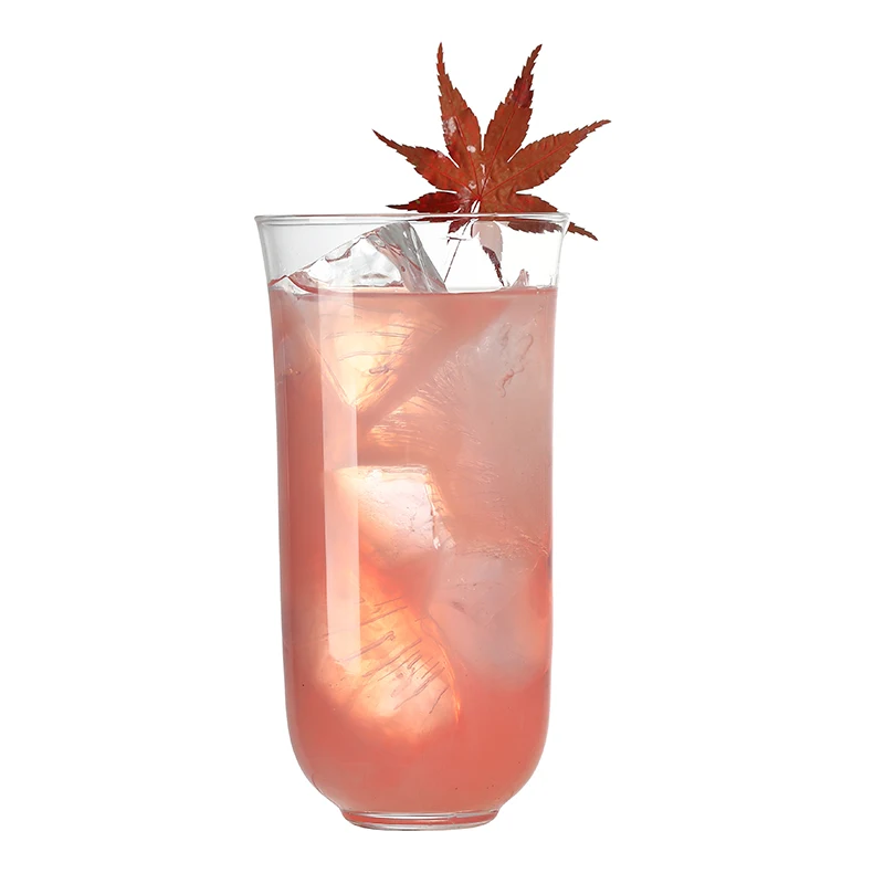 Glass cup coffee glass cup glass tumbler glass whiskey cup wine glass 4PCS 450ml Water Cup Cocktail Glasses Whisky Glasses Juice Glasses Collins Glass Set