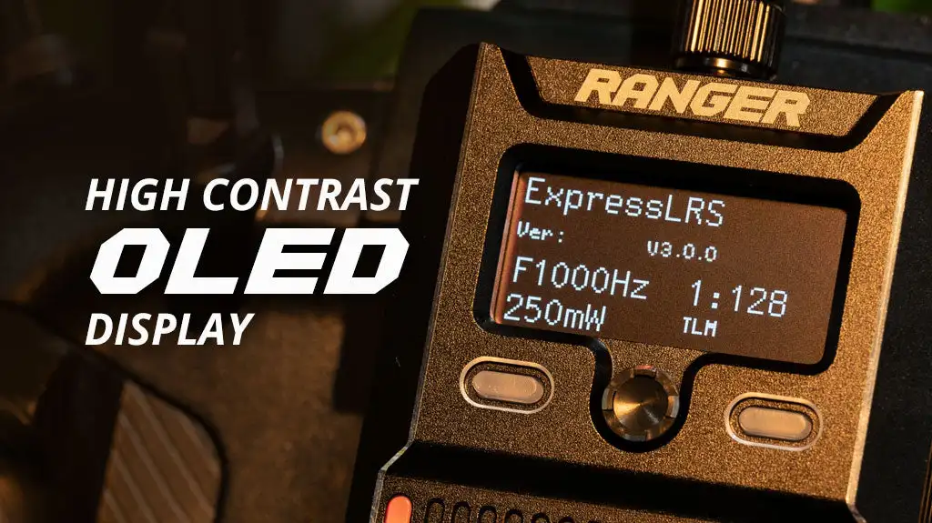 RadioMaster RANGER ELRS - 2.4G RANGER MICRO NANO Transmitter Module Suitable for DIY Spare Parts of Remote Control Combo Set 21 RadioMaster RANGER ELRS, HIGH CONTRAST Ver: Va OLED 1:128 DISPLAY 13a "
