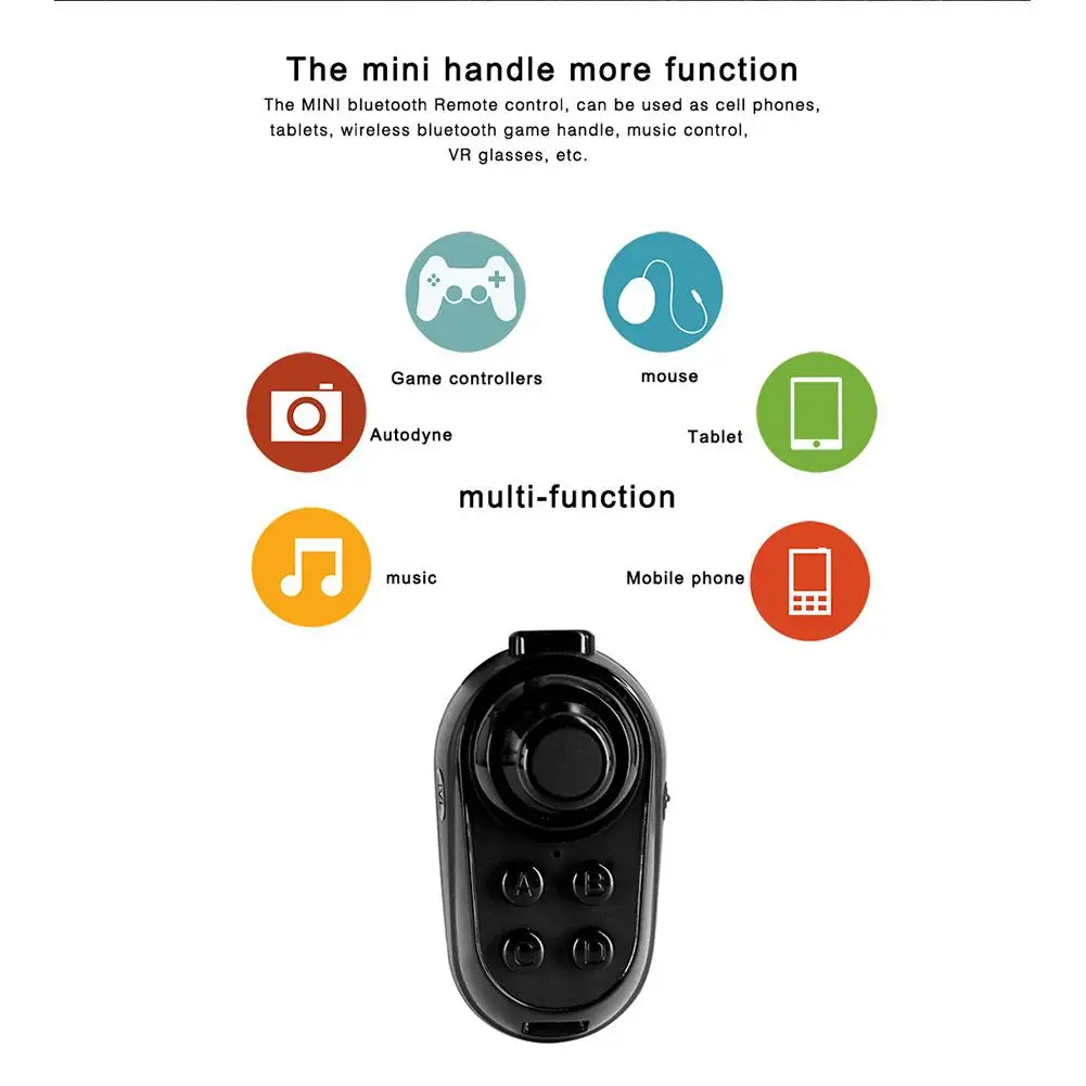 R1 Mini Ring Bluetooth-Compatible Rechargeable Wireless USB VR Remote Game Controller Joystick Gamepad for Android 3D Glasses