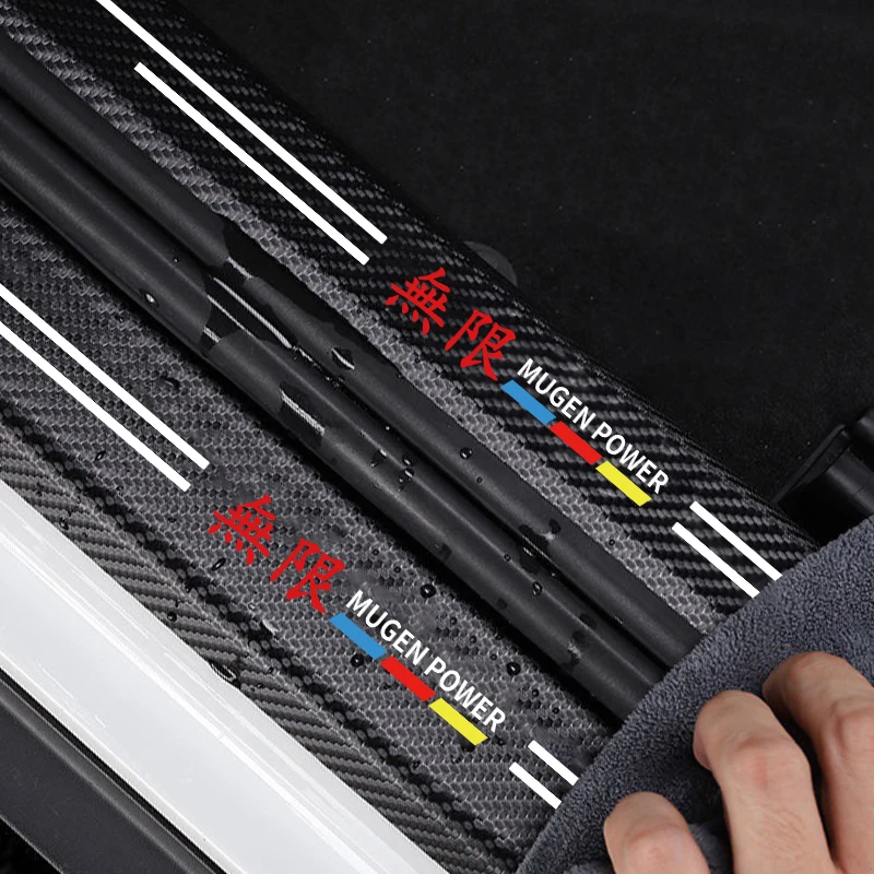 4PCS Car Styling Carbon Fiber Door Sill Protector Stickers For Honda Civic  City Accord Odyssey Spirior CRV protection Sticker - Price history & Review, AliExpress Seller - Shop3195026 Store