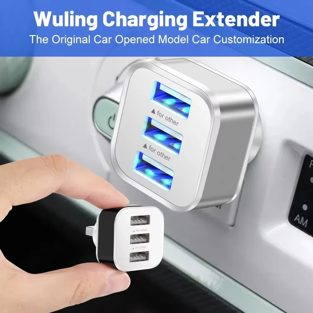 3 Port USB Slots Adaptor USB 3 in 1 2.0 Multple Interface Extender Electronics Extender Charger Hub Splitter Accessories