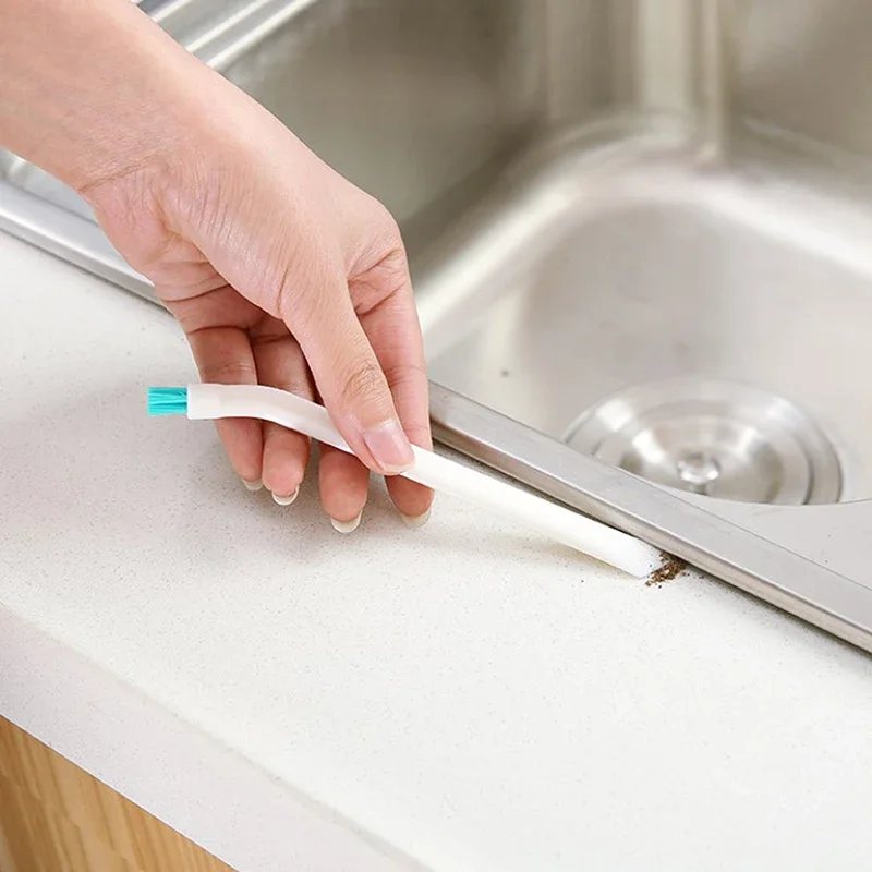 Brosse Étroite à Long Manche pour Livres, Portable, Gap BiSantos, Outil de Cuisine Domestique, Petite, 2 Pièces/Ensemble