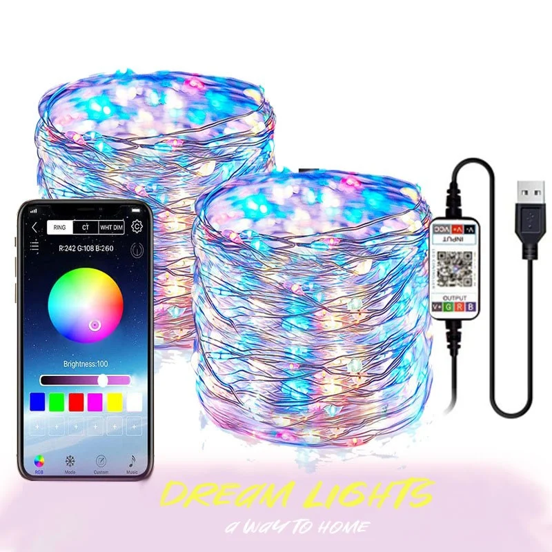 

Christmas Lights Waterfall Valentine's Day Decoration Fairy Led Curtain Bedroom String Lights Garden Eaves Decorative Lights New