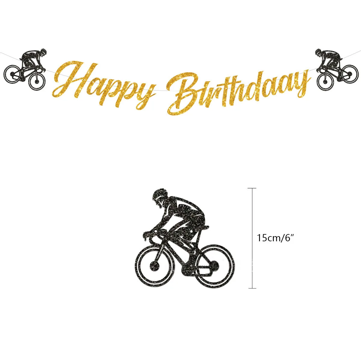 thumbnail image 1 of Decoraciones de fiesta de cumpleaños de bicicleta, globos de látex para niños, Decoración de Pastel de boda, Pancarta, suministros de fiesta, 1 of 5
