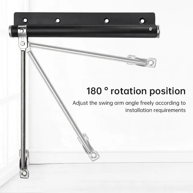 Adjustable Door Closers Surface Mounted Automatic Stainless Steel Spring Closing Door Closer Fire Rated Stopper Hardware door stopper door closer